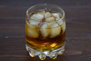 A glass of whiskey