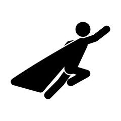 Super hero icon. Vector business hero symbol. Vector illustration © spyrakot
