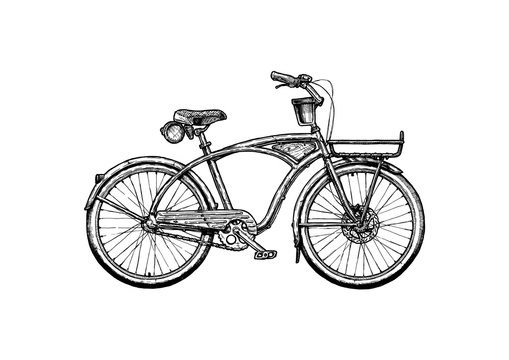 Fototapeta illustration of Cruiser bicycle