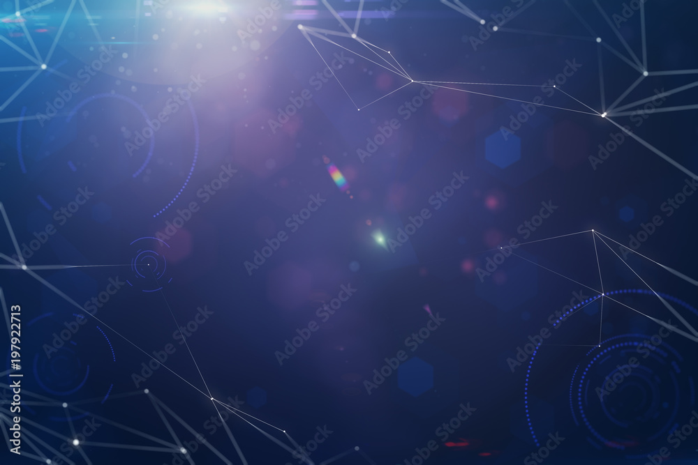 Poster abstract polygonal space background
