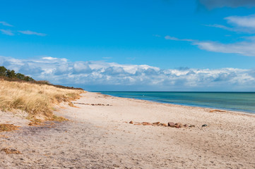Marielyst beach in Denmark
