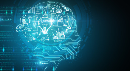 Obraz premium Artificial intelligence and innovation concept