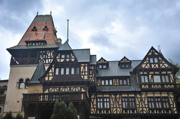 Naklejka premium Romania. Sinaia. Peles Palace