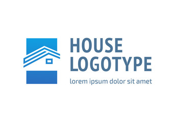 Logo design abstract house vector template