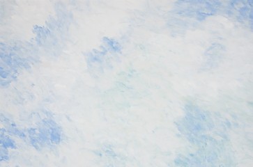 Gemalter Himmel, Sommer, Impressionismus, Gouache-Malerei