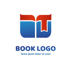 Vector illustration of book icon. Isolated on white background, eps 10.