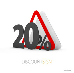 Road Sign, red yellow sign as western roadsign symbols, isolated white 3d Illustration