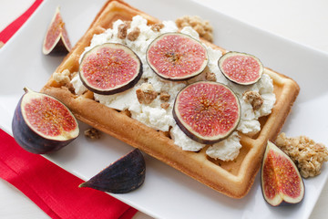 vienna wafer with ricotta