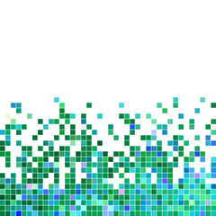 abstract vector square pixel mosaic background