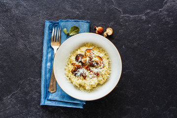 Risotto with mushrooms