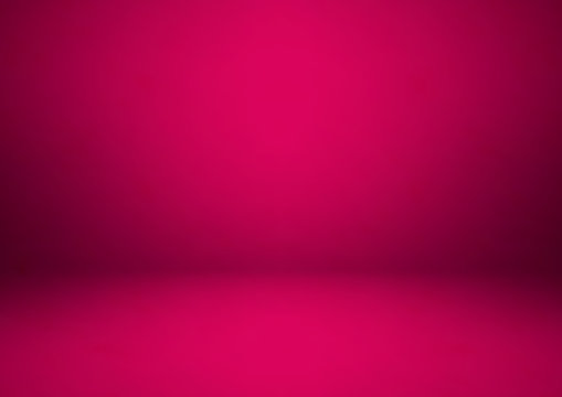 Empty pink studio room, used as background for display your products, vector
