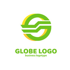 Logo design globe vector template