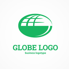 Logo design globe vector template