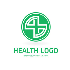 Obraz premium Logo design abstract medical vector template