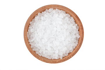 coarse salt isolated