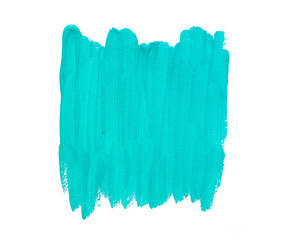 Turquoise painted banner