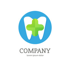 Logo design stomatology vector template.