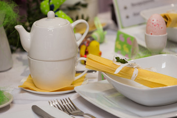 Easter decorated table