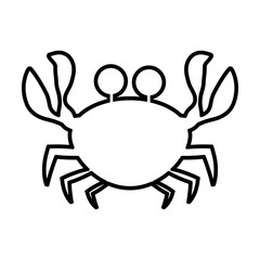 crab line icon