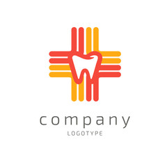 Obraz premium Logo design stomatology vector template.