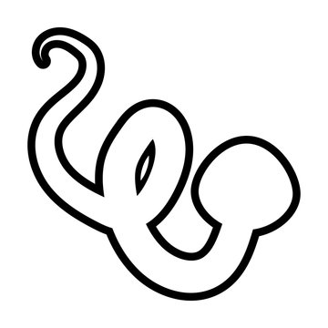 snake line icon