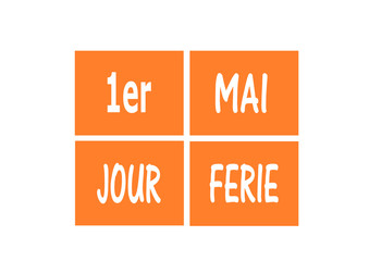 1ER MAI JOUR férié