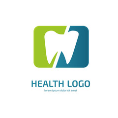 Logo design stomatology vector template.