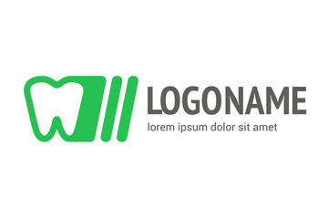 Logo design stomatology vector template.