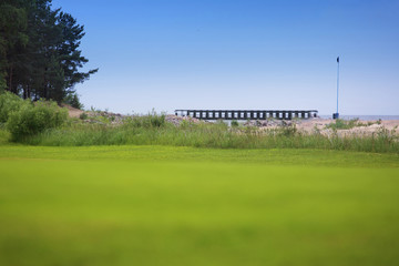 Fototapeta na wymiar Golf course landscape