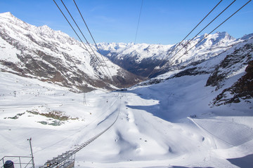 Ski station on top of the mountain