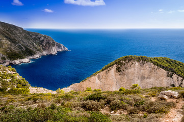 Beautiful landscape from Zakynthos Navagio beach - Shipwreck. Beautiful Landscape from Shipwreck Zakynthos 