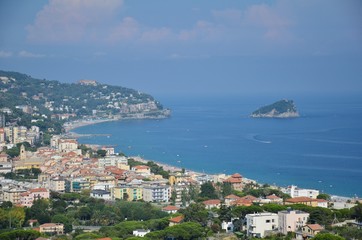 Fototapeta na wymiar Beautiful landscape in Liguria
