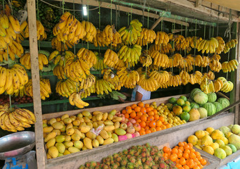 Siargao island local fruits market