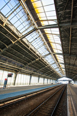 interior of the old railway station