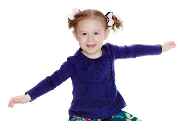 Portrait of a beautiful little girl