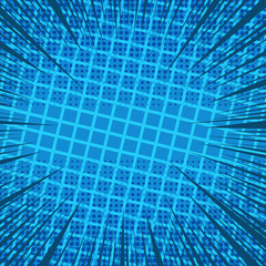 Comic blue page template