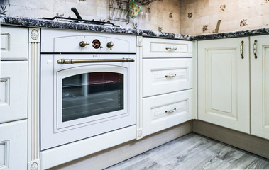 Fototapeta premium the concept of the beautiful kitchen furniture