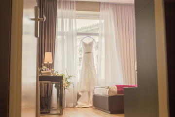Bride`s room, retro picture