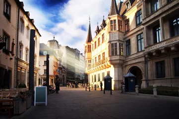 Foto op Canvas Luxemburg stad - Duke& 39 s Palace op een zonnige dag © mstaniewski