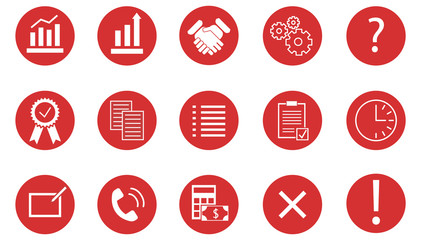 Flat vector illustration set collection Infographic icons for business and website