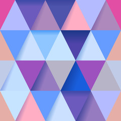 background of many small triangles of different colors polygonal
