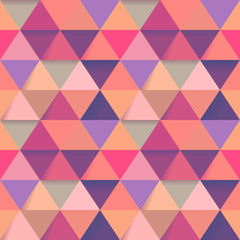 background of many small triangles of different colors polygonal