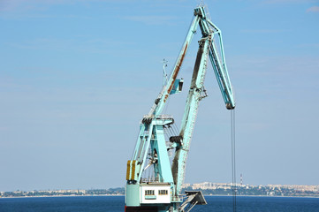 Fototapeta premium Floating cargo crane