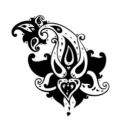 Paisley background. Hand Drawn ornament. Vector illustration