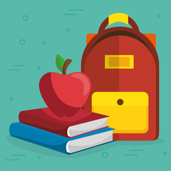 school supplies education icons