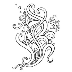 Paisley background. Hand Drawn ornament. Vector illustration