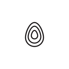 avocado icon. sign design