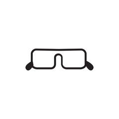 glasses icon. sign design