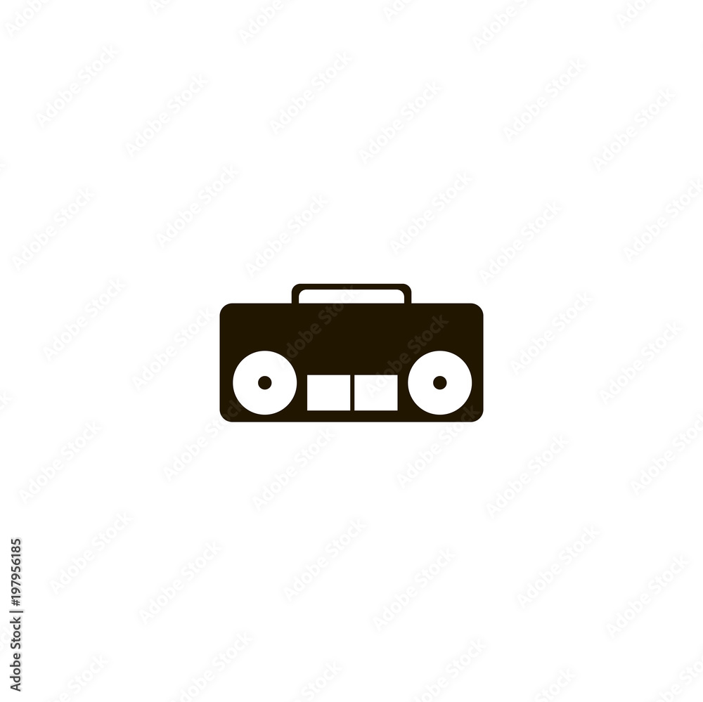 Sticker stereo icon. sign design