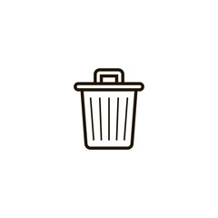 trash icon. sign design